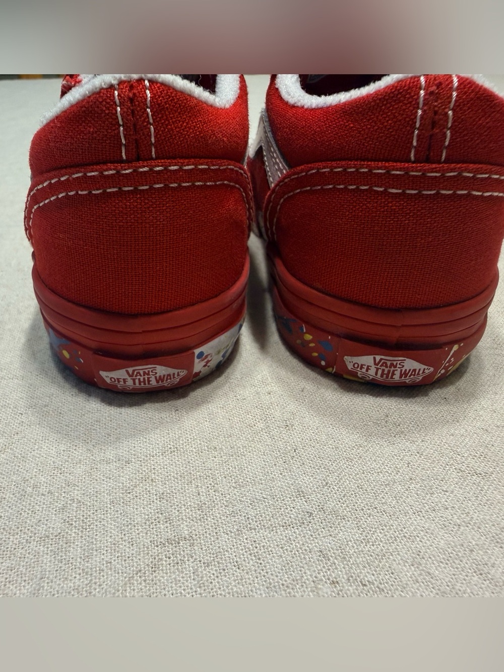 Vans Toddler Old Skool V Paint Splatter sneakers - Picture 3 of 6
